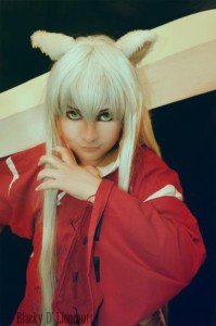 Cosplay de Inuyasha, protagonista de la serie homónima. Imagen cedida por la cosplayer, Blacky D'Lioncourt.