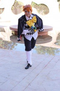 Cosplay de Joker, personaje de la serie Kuroshitsuji. Imagen cedida por la cosplayer, Isilme L. Totikam.