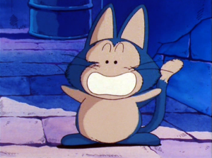 Puar, personaje de Dragon Ball, en una de las escenas del anime.