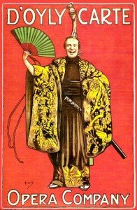 The Mikado. Cartel de época. 