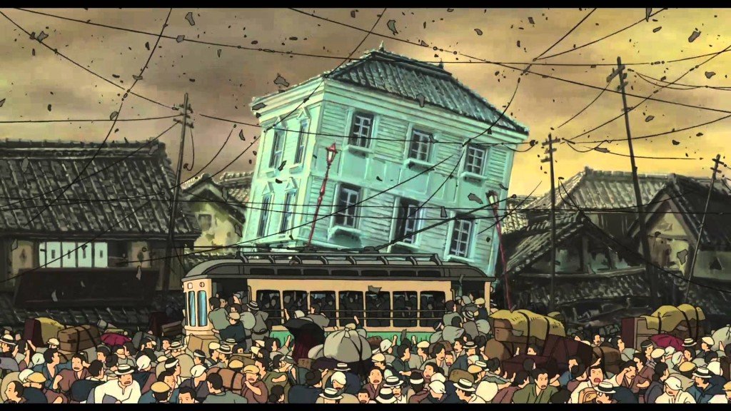 La histórica secuencia del Gran Terremoto de Kanto es sin duda una de las más impresionantes y desconcertantes - orgánica, casi animal - del film.