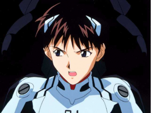 Shinji Ikari, protagonista de Neon Genesis Evangelion.