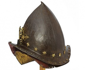 Morrión de procedencia italiana adaptado para su uso en Japón. (ca. 1580).