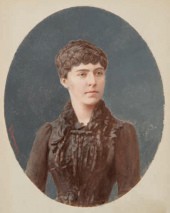 Retrato fotográfico coloreado de María Luisa Serrano y Cistué, esposa de Enrique de Otal y Ric.*