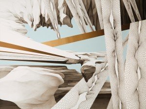 Tissage (2010), en una traducción libre aludiría a un textil o una trama, quizás de pensamientos.