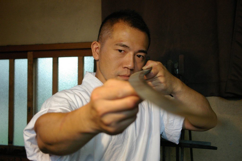 El forjador Kawasaki Akihira. 