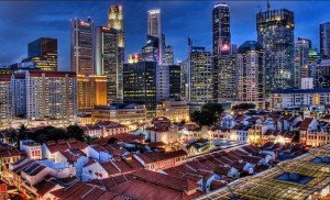 Singapur, 2014. Panorama de Chinatown con el Central Business District al fondo. Fuente: Flickr, usuario William Cho. Licencia Creative Commons.