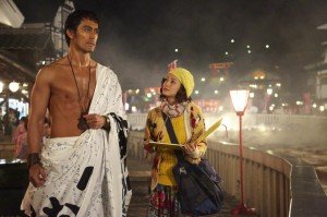 Los protagonistas: Hiroshi Abe en el papel de Lucius y Aya Ueto como la aspirante a mangaka Manami Yamakoshi. 