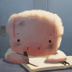 El cerdito protagonista de The dam keeper. 