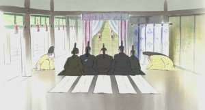 La primera visita de los cinco nobles. 