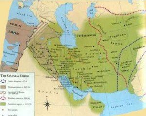 Extensión del Imperio Sasánida en el siglo III d.C. (fuente: ecai.org). 