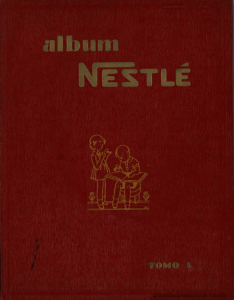 Portada del primer tomo del Álbum Nestlé.*