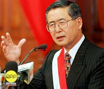 El presidente Alberto Fujimori (fuente: Biografías y vidas).