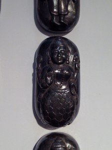 Balaji, anónimo, pigmentos y pan de oro sobre madera forrada de tela, 1990.