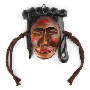 Máscara de la mujer joven.