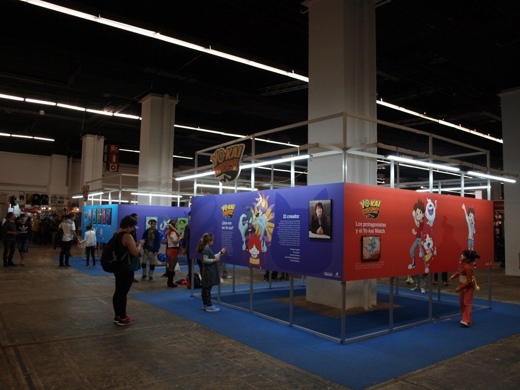 Vista general de la exposición de Yo-kai watch. 