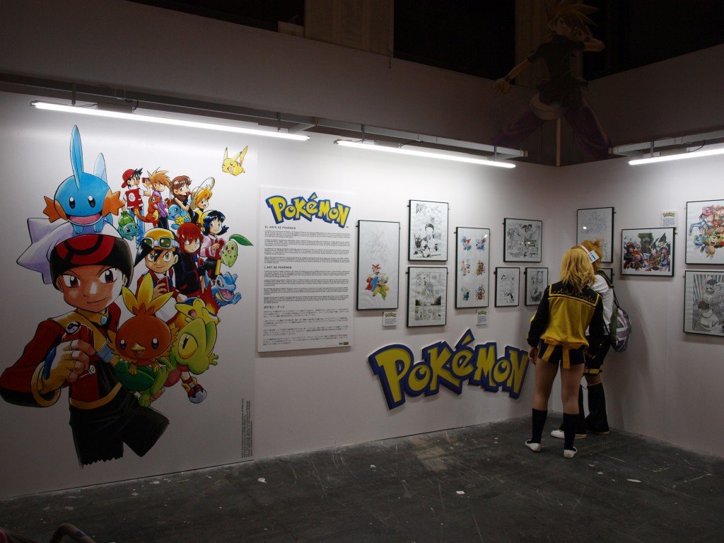 Vista parcial de la exposición de Pokémon.