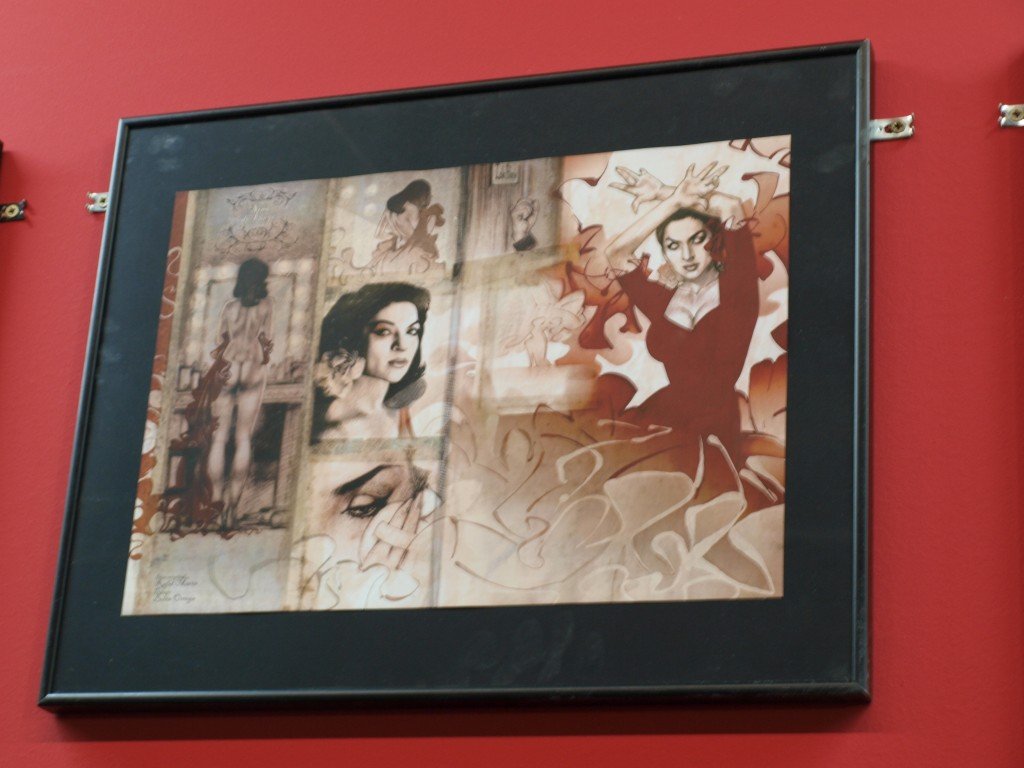 Una de las ilustraciones más sorprendentes recogidas en la muestra de Belén Ortega. 