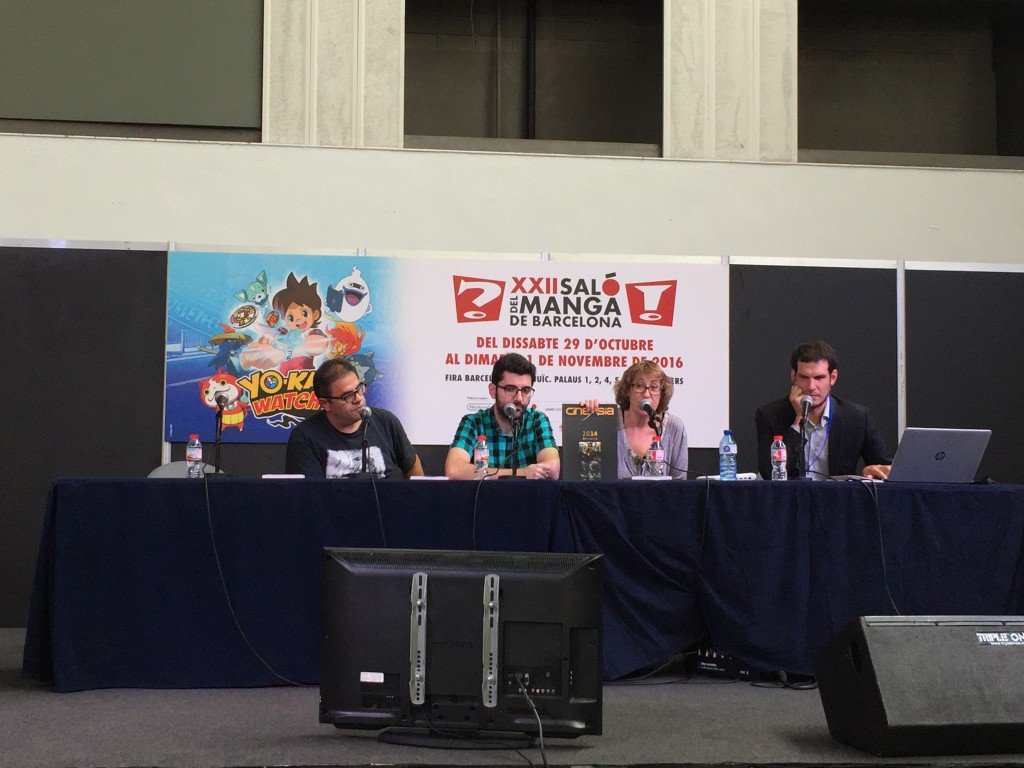 La presentación de CineAsia comenzó con el anuncio de su crowdfunding para lanzar el Anuario 2016 (fotografía cedida por José Andrés Santiago).