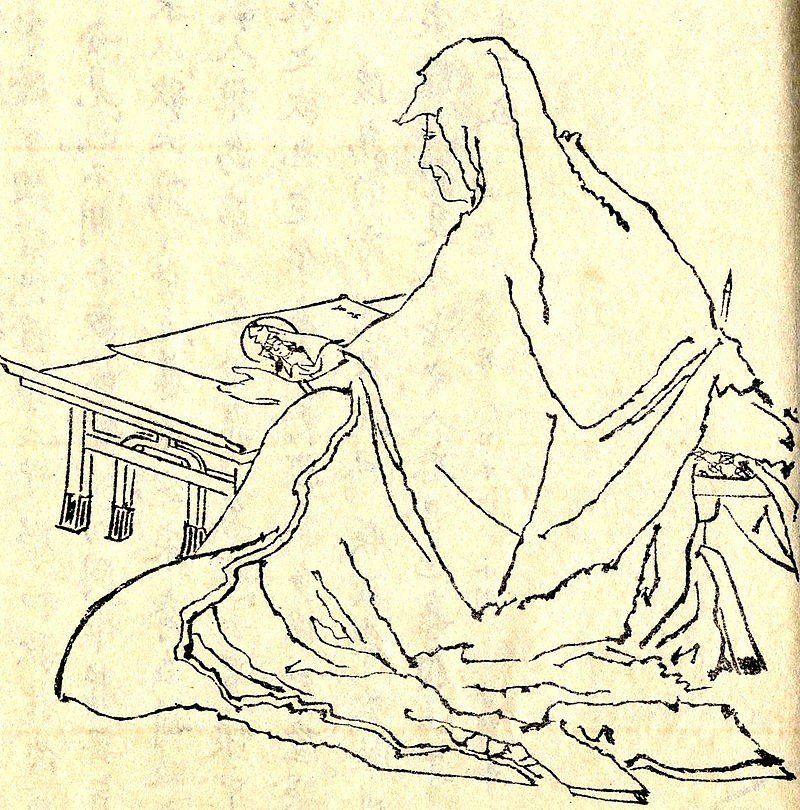 Hôjô Masako, realizado por Kikuchi Yôsai, siglo XIX