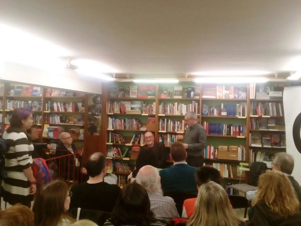 Antonio Altarriba, en la presentación de El perdón y la furia, en la Librería Cálamo.