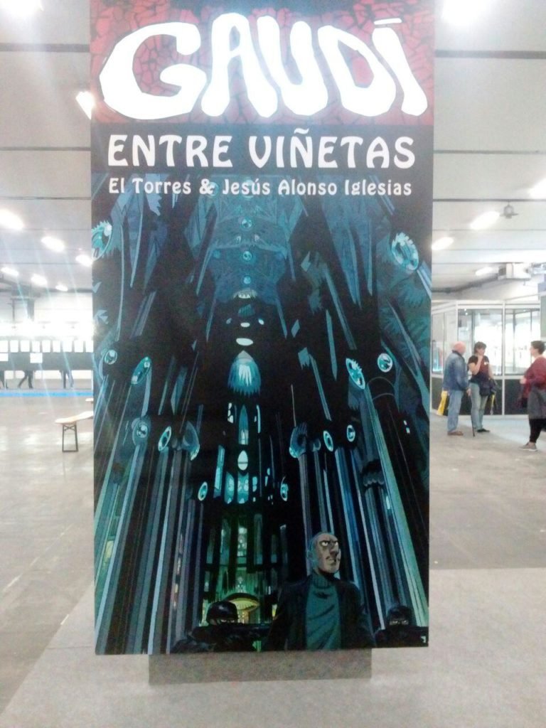 La exposición sobre El fantasma de Gaudí, una de las más acertadas del Salón. 